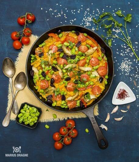 Paella cu legume